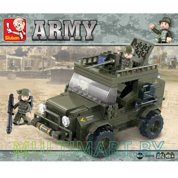 Конструктор Sluban M38-B0299 Армейский джип (221 деталь) картинка 2